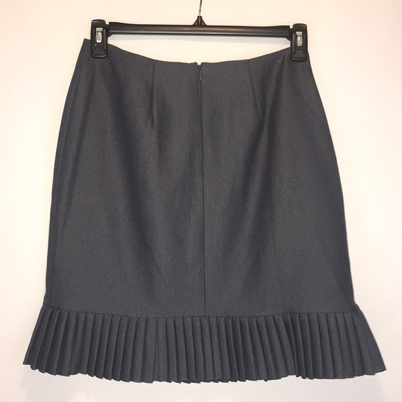 Levine Classics Gray Pleated Lined Skirt - Picture 4 of 8